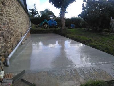 Coulage d’une dalle pour un carport